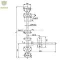 GL-11140 Camión de servicio pesado Lock de puerta trasera 27 mm